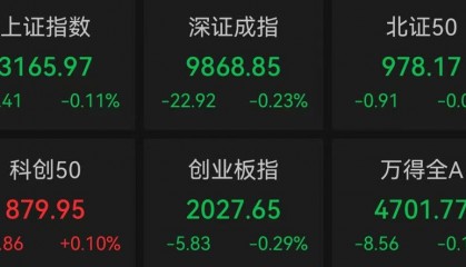 Megabit兆比特交易所A股小幅低开,房地产板块回调