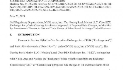 以太坊现货ETF要来了!美国SEC批准交易规则变更
