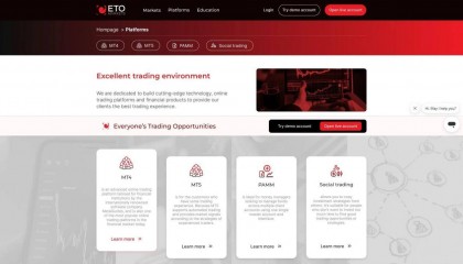 ETO Markets推出全新网站,致力于提升交易体验
