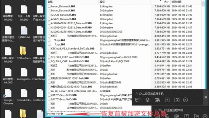 后缀:.360勒索病毒恢复成功案例!勒索病毒解密|数据库恢复|文档恢复