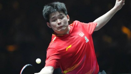 林诗栋将功补过 中国男乒3-1伊朗晋级亚锦赛4强