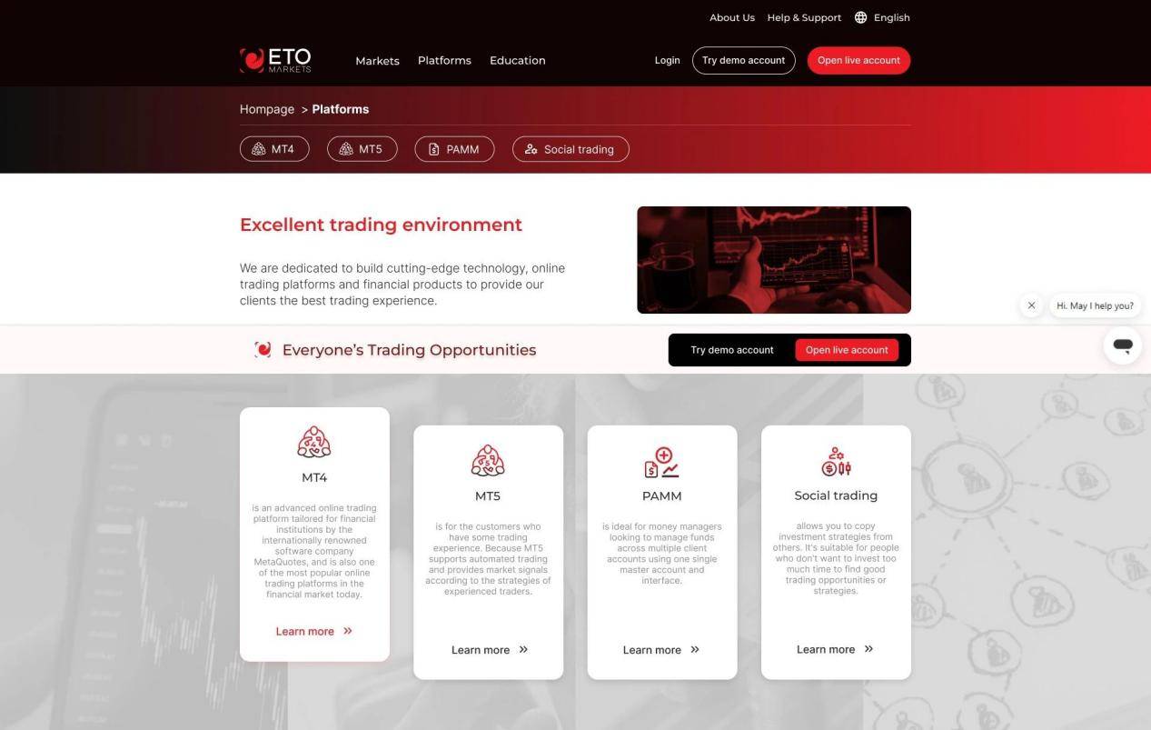 ETO Markets推出全新网站，致力于提升交易体验
