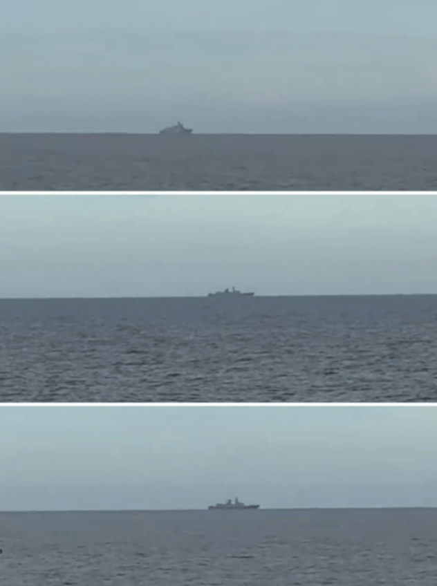 菲军主力舰刚出门，054A就堵在南海大门，美日军舰不敢靠近半步